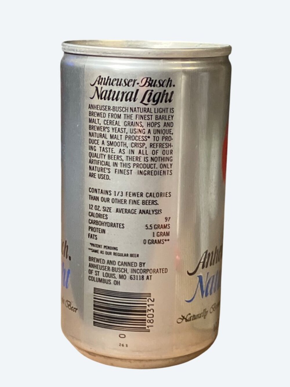 Anheuser-Busch Natural Light 12 Oz Empty Beer Can Collectible - Picture 8 of 14